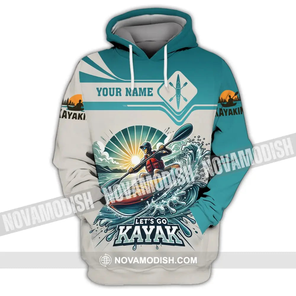 Unisex Shirt - Custom Name Let Go Kayak Hoodie / S T-Shirt