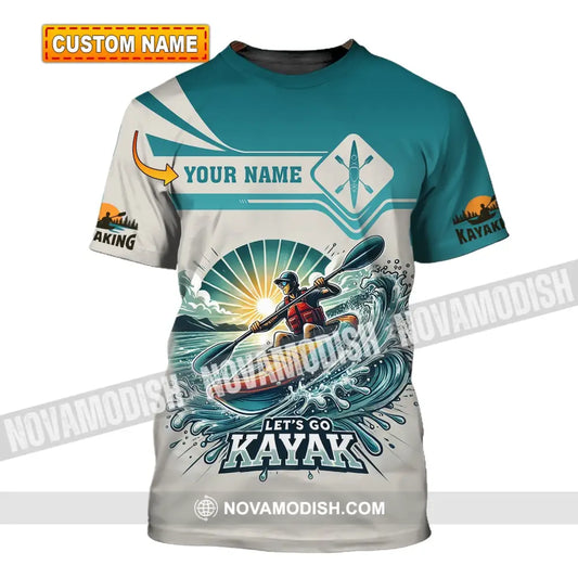 Unisex Shirt - Custom Name Let Go Kayak T-Shirt