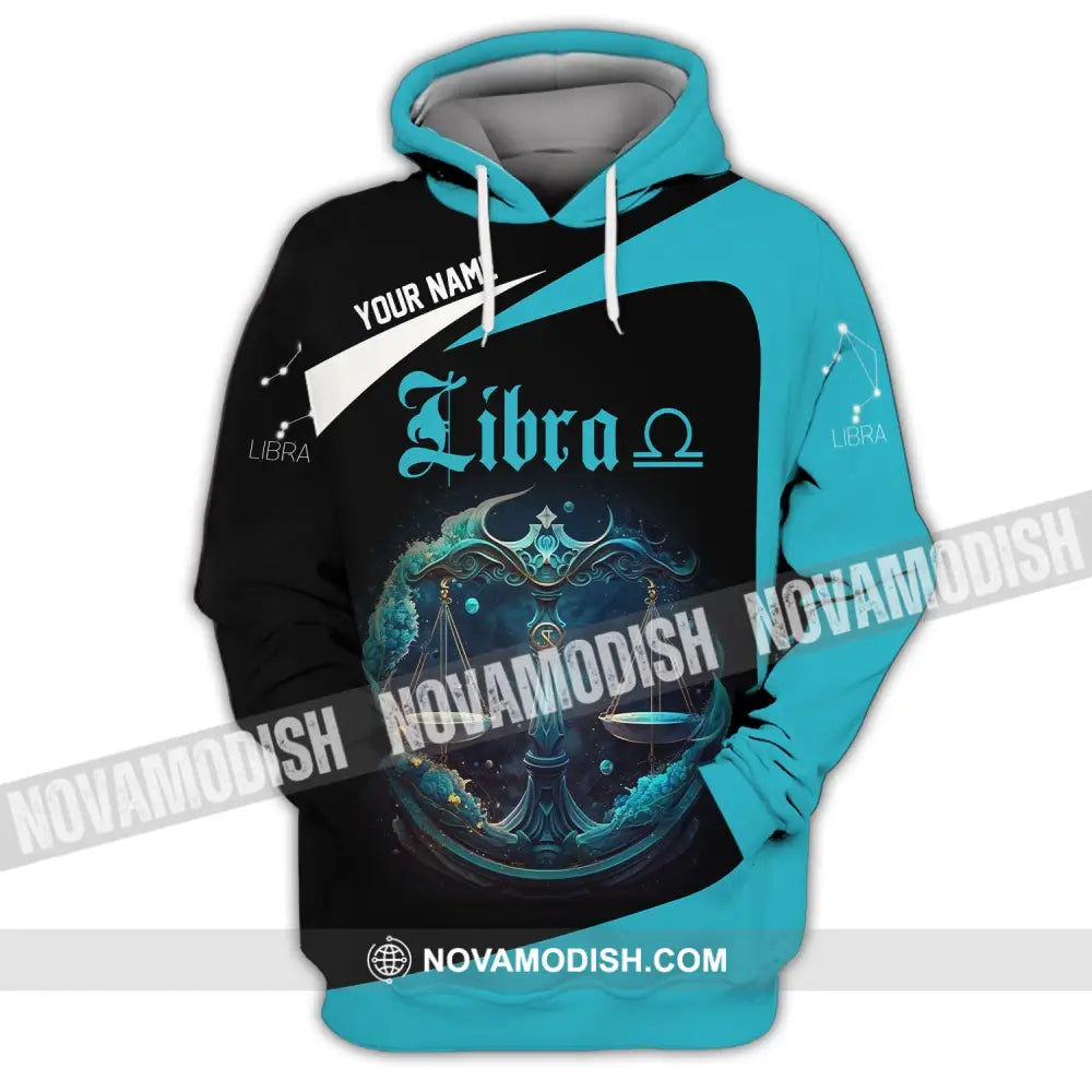 Unisex Shirt Custom Name Libra Zodiac Polo Long Sleeve Apparel Gift For Hoodie / S T-Shirt