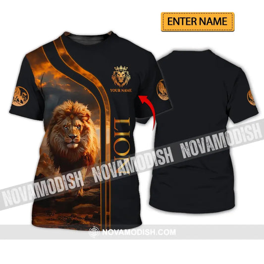 Unisex Shirt - Custom Name Lion T-Shirt