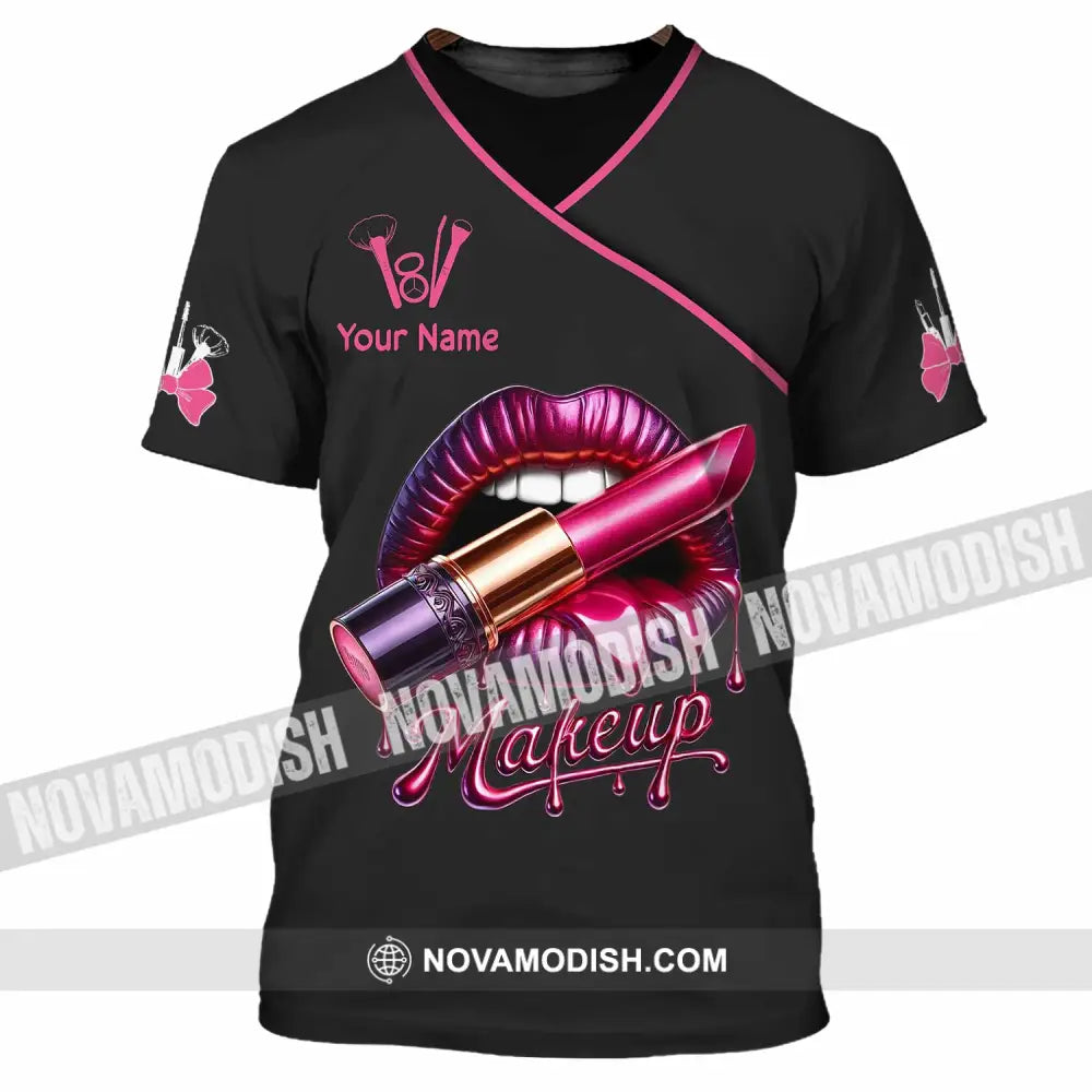Unisex Shirt Custom Name Make Up Artist T-Shirt Gift / S T-Shirt