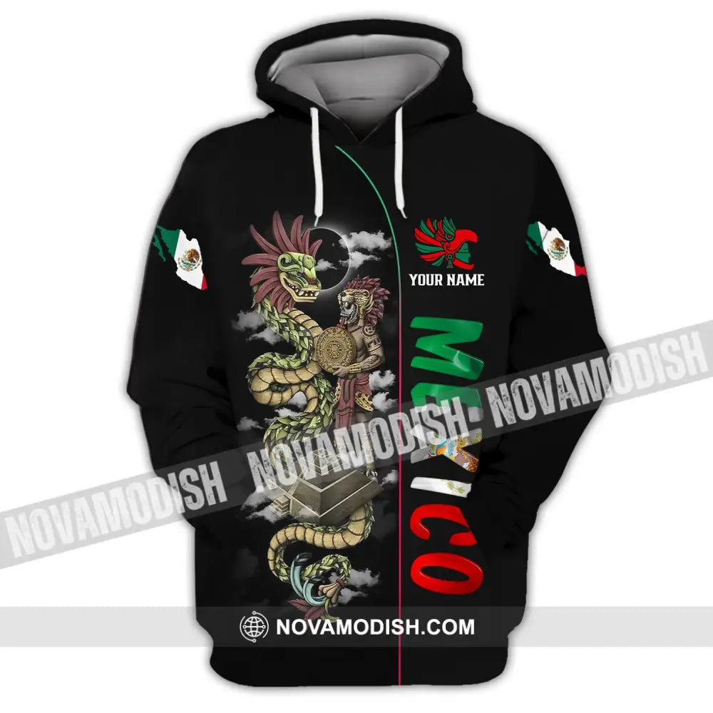 Unisex Shirt - Custom Name Mexico Hoodie / S T-Shirt