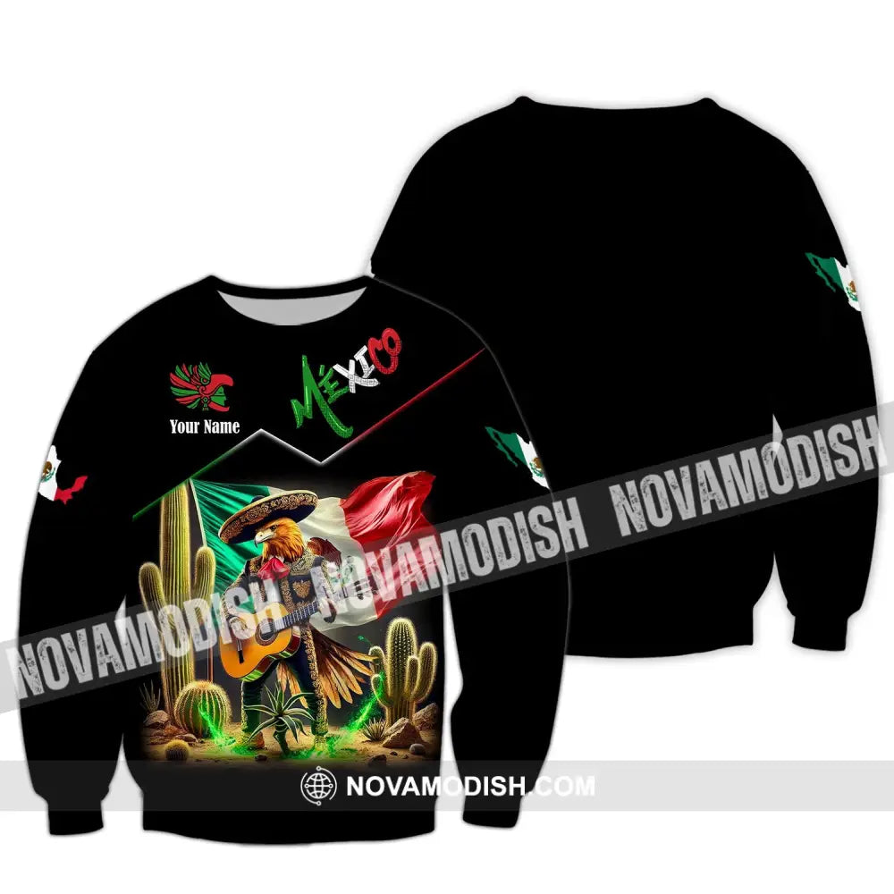 Unisex Shirt Custom Name Mexico Lover Gift Long Sleeve / S T-Shirt