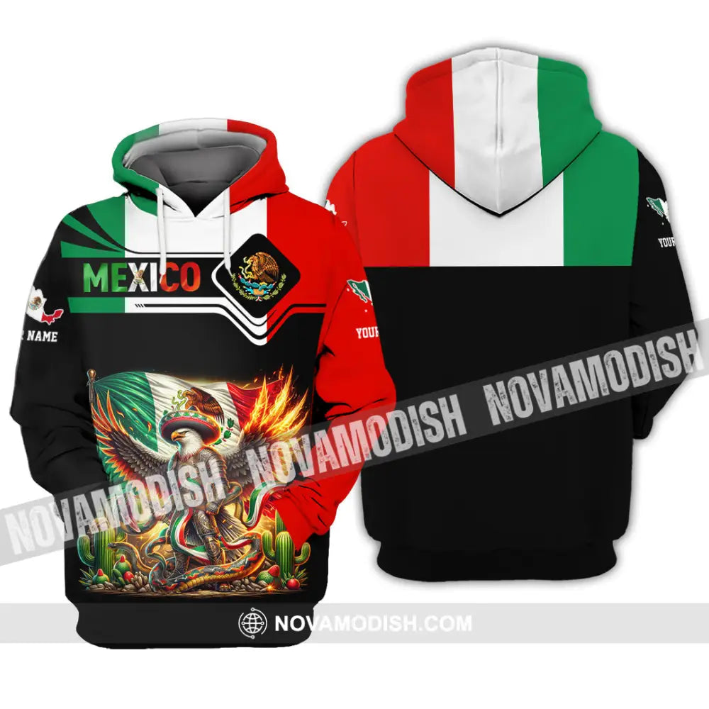 Unisex Shirt Custom Name Mexico Lover Polo Long Sleeve Mexican Gift Hoodie / S T-Shirt