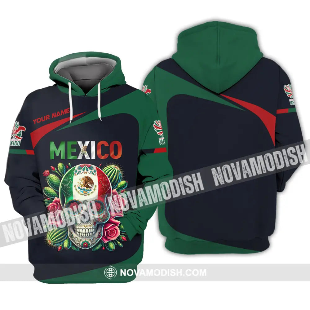 Unisex Shirt Custom Name Mexico Lover Polo Long Sleeve Mexican Gift Hoodie / S T-Shirt