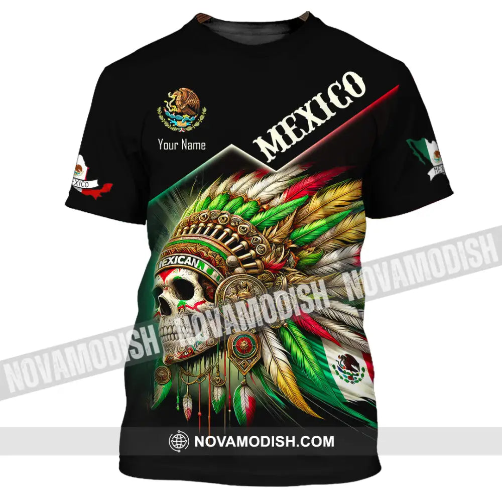 Unisex Shirt Custom Name Mexico Lover Polo Long Sleeve Mexican Gift T-Shirt / S T-Shirt