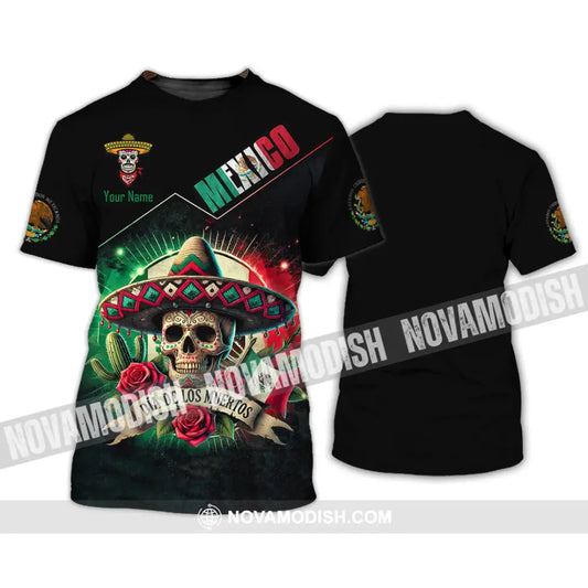 Unisex Shirt Custom Name Mexico Lover Polo Long Sleeve Mexican Gift T-Shirt / S T-Shirt