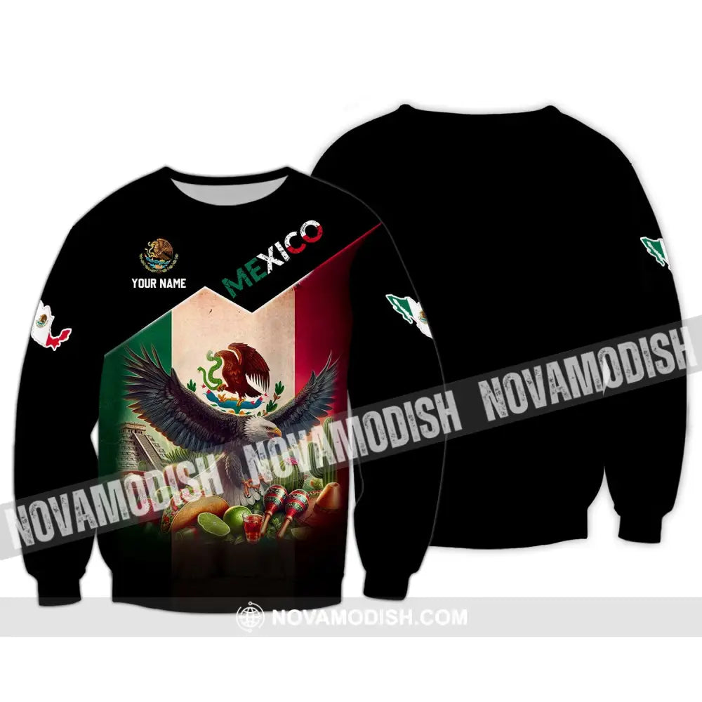 Unisex Shirt - Custom Name Mexico National Team Long Sleeve / S T-Shirt