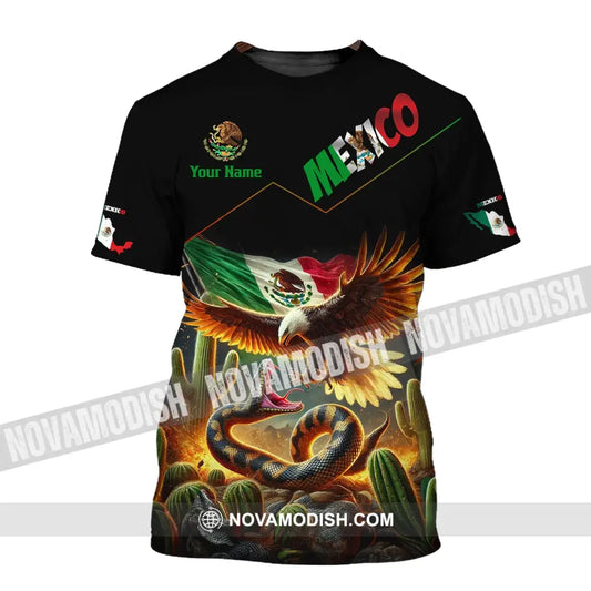 Unisex Shirt Custom Name Mexico Polo Long Sleeve Gift T-Shirt / S T-Shirt