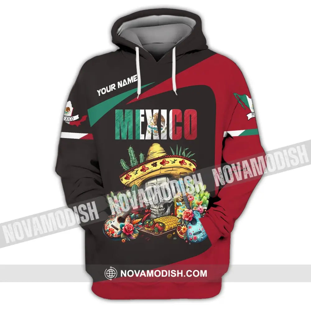 Unisex Shirt Custom Name Mexico Proud Polo Long Sleeve Gift Hoodie / S T-Shirt