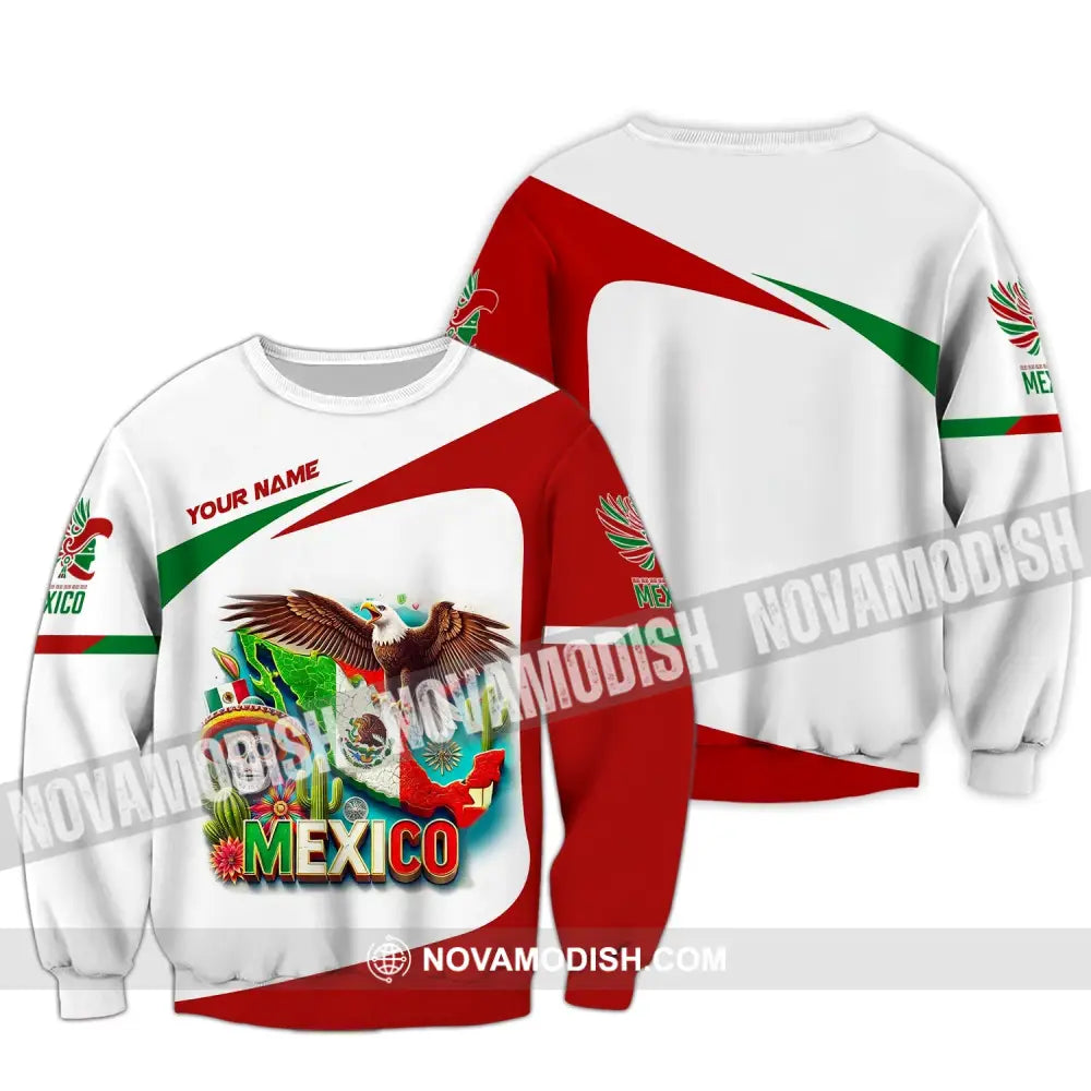 Unisex Shirt Custom Name Mexico Proud Polo Long Sleeve Gift / S T-Shirt