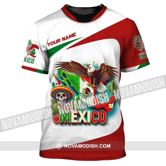 Unisex Shirt Custom Name Mexico Proud Polo Long Sleeve Gift T-Shirt / S T-Shirt