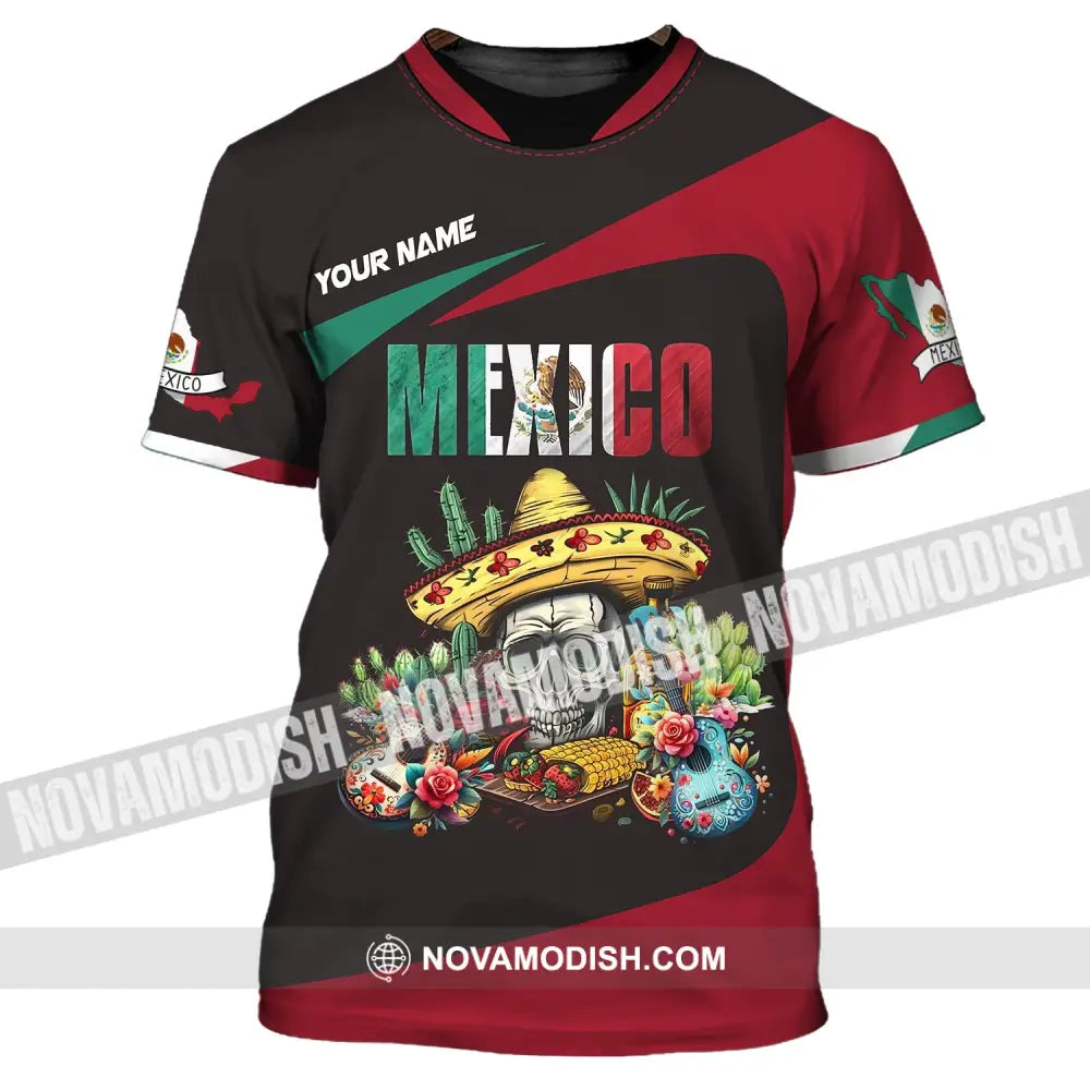 Unisex Shirt Custom Name Mexico Proud Polo Long Sleeve Gift T-Shirt / S T-Shirt