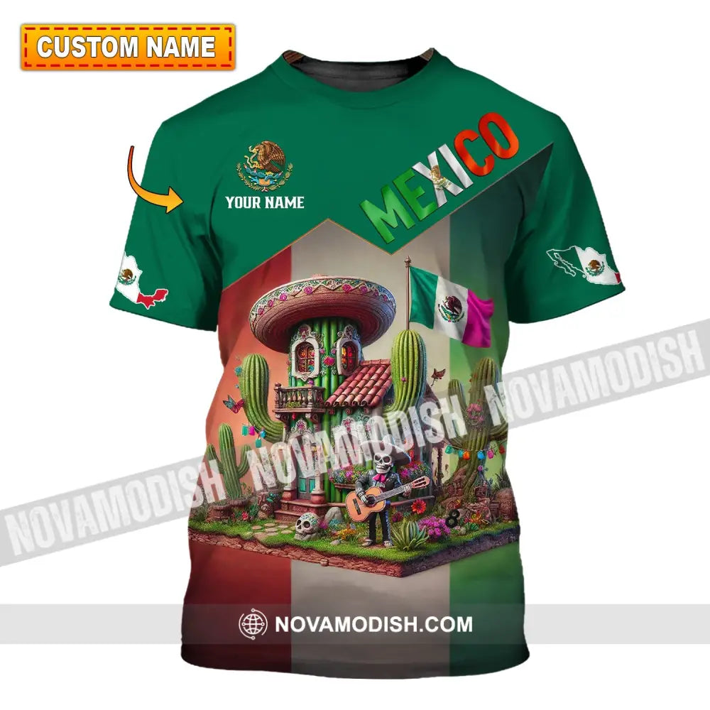 Unisex Shirt - Custom Name Mexico T-Shirt