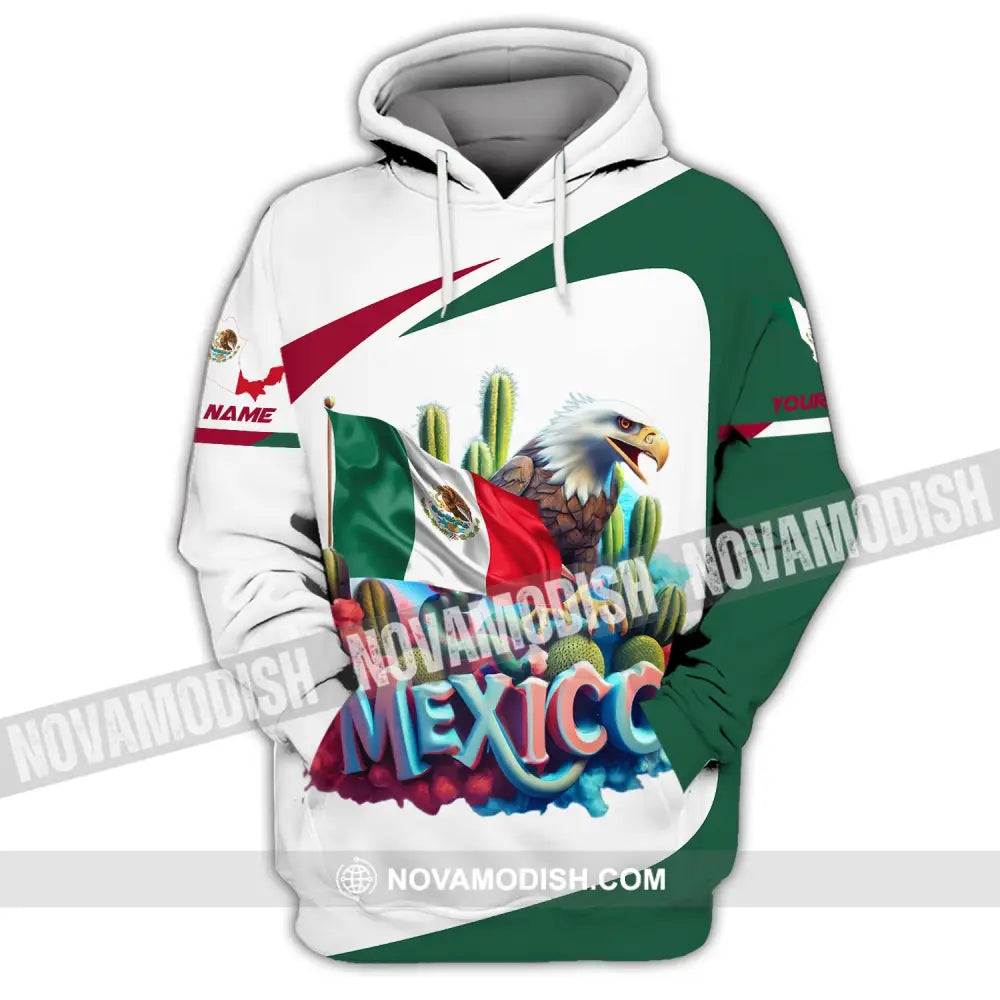 Unisex Shirt Custom Name Mexico T-Shirt Lover Mexican Gift Hoodie / S