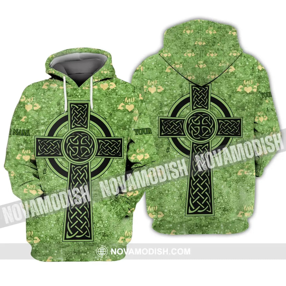 Unisex Shirt - Custom Name Shirt - Mini Heart Patrick’s Day Gift Happy Saint Patrick’s Day Hoodie / S T-shirt