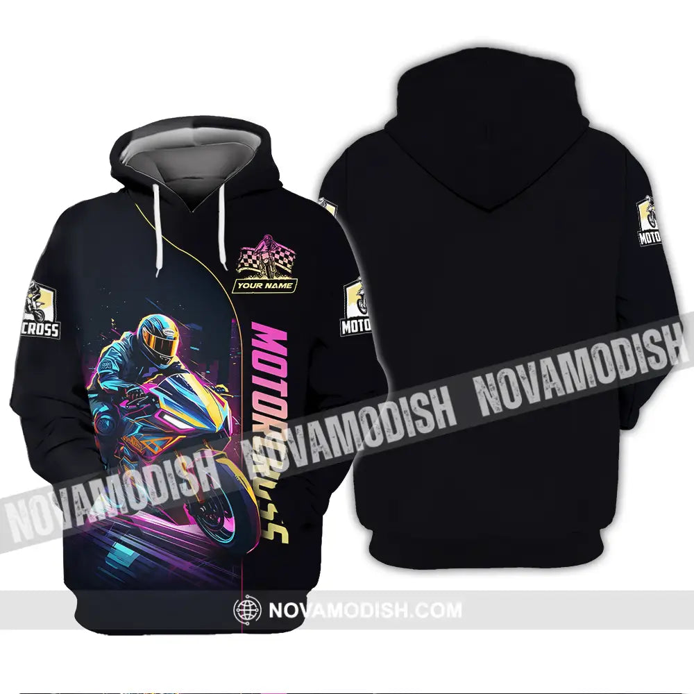 Unisex Shirt - Custom Name Moto Bike Player Sport Shirt Motocross Hoodie / S T-shirt