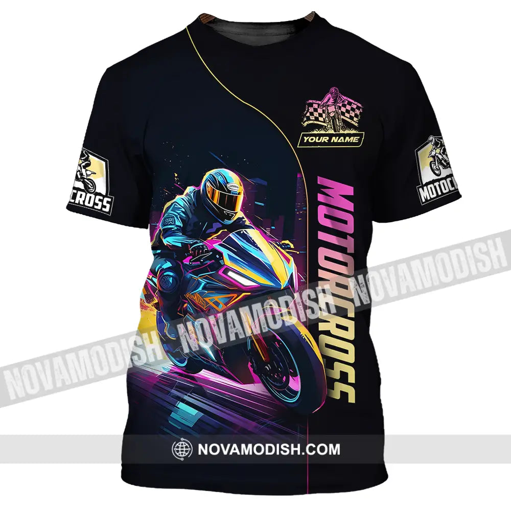 Unisex Shirt - Custom Name Moto Bike Player Sport Shirt Motocross T-Shirt / S T-shirt