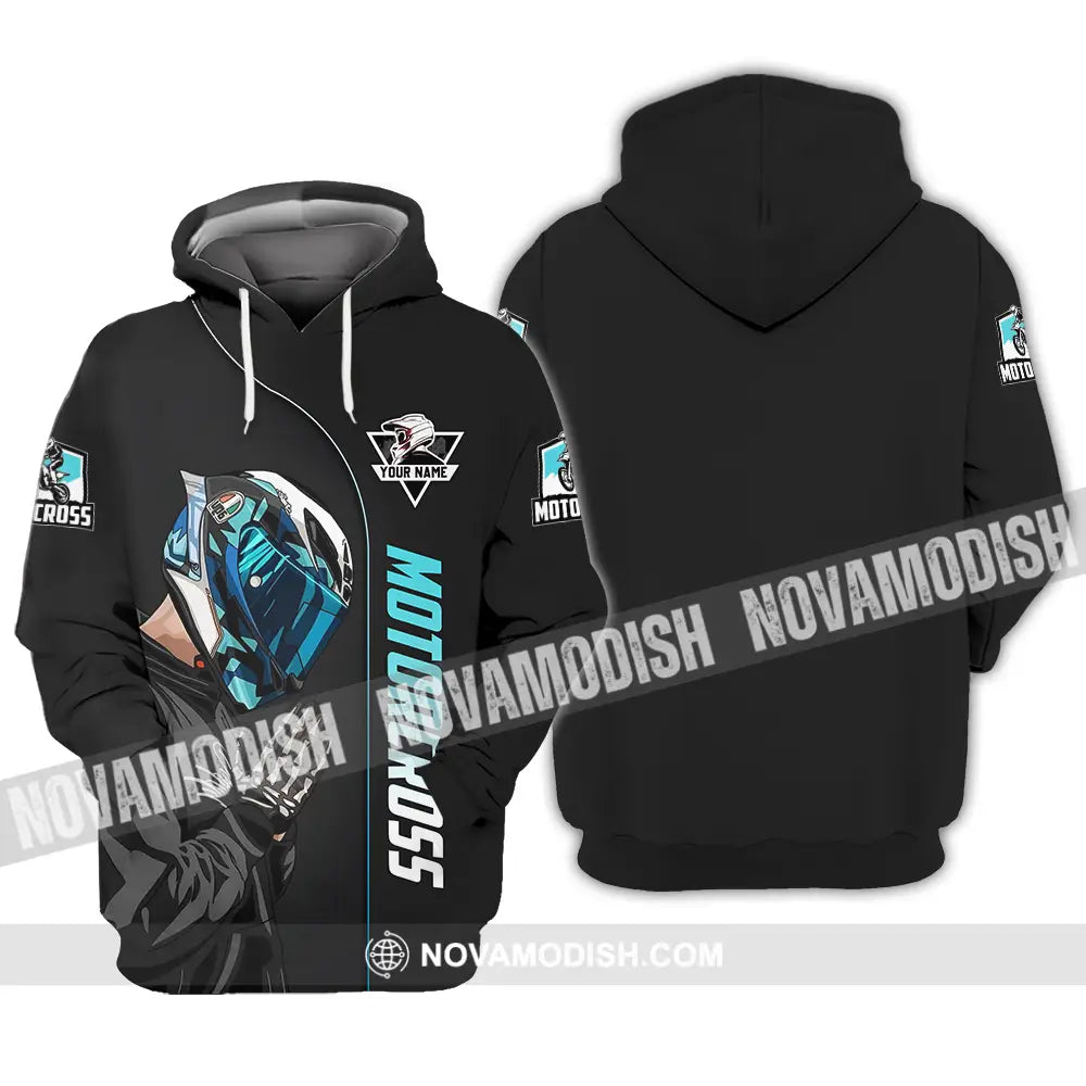Unisex Shirt - Custom Name Motocross Shirt Praying Hoodie / S T-shirt