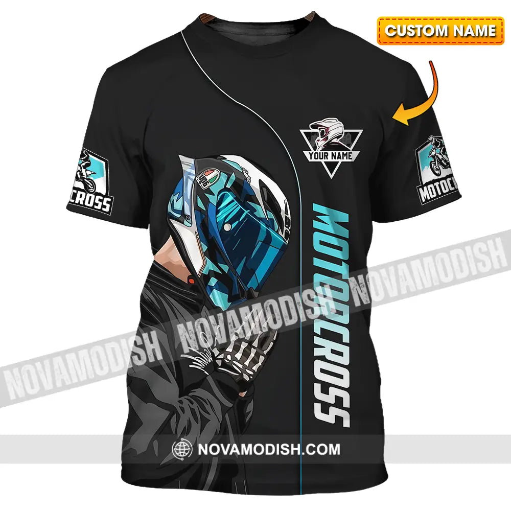 Unisex Shirt - Custom Name Motocross Shirt Praying T-shirt