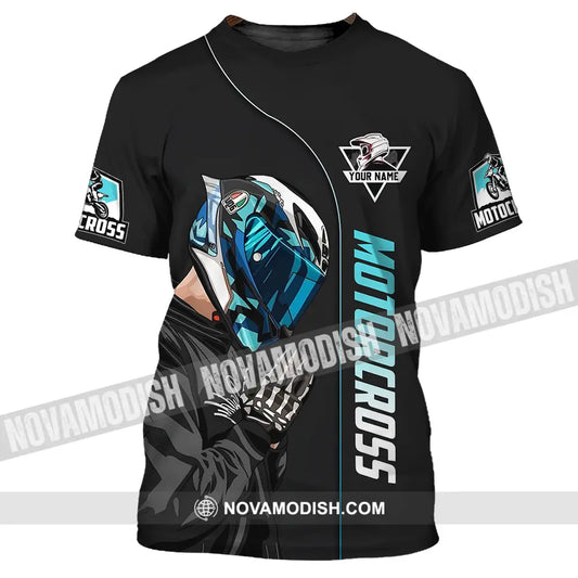 Unisex Shirt - Custom Name Motocross Shirt Praying T-Shirt / S T-shirt
