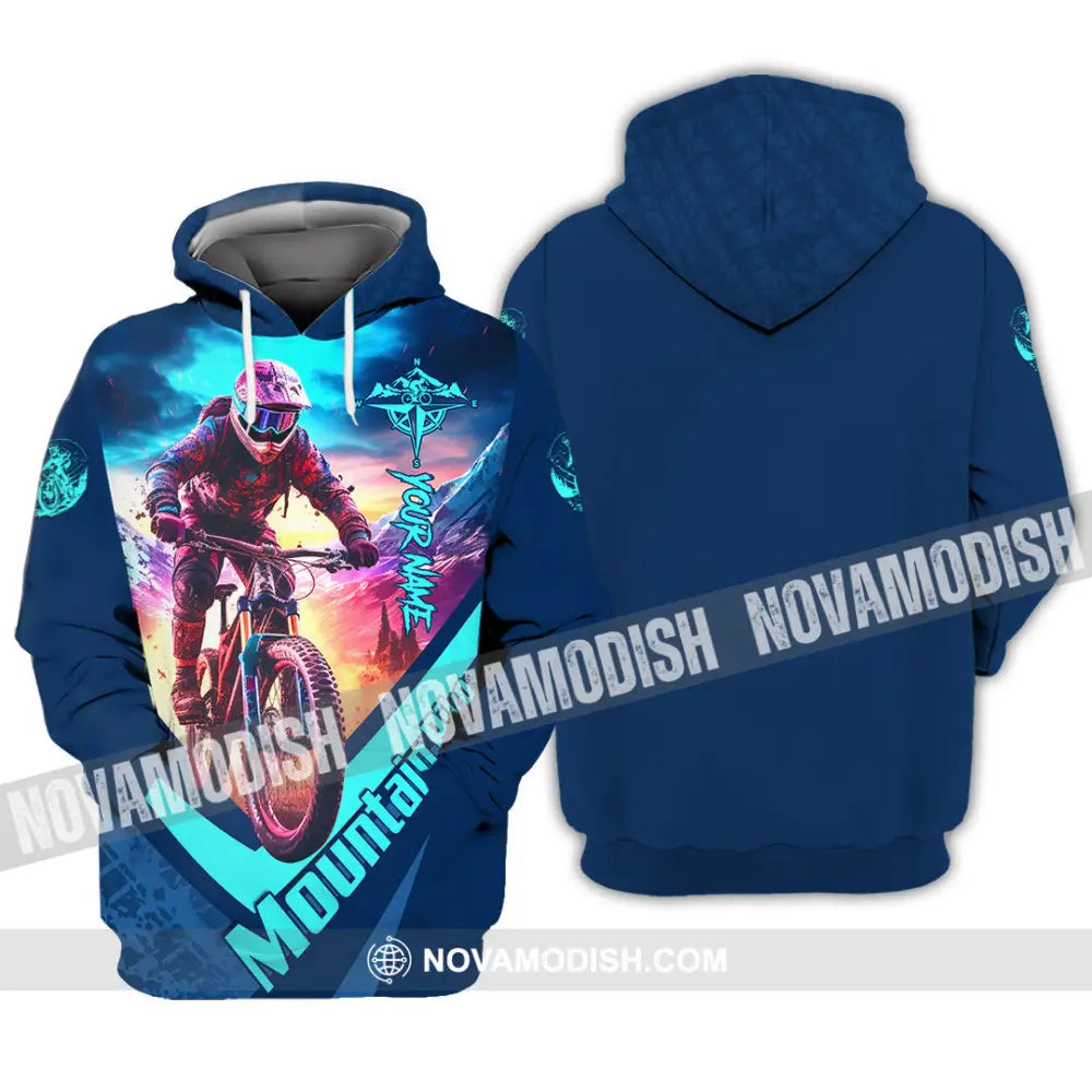 Unisex Shirt - Custom Name Mountain Bike Shirt Mountain Biker Hoodie / S T-shirt