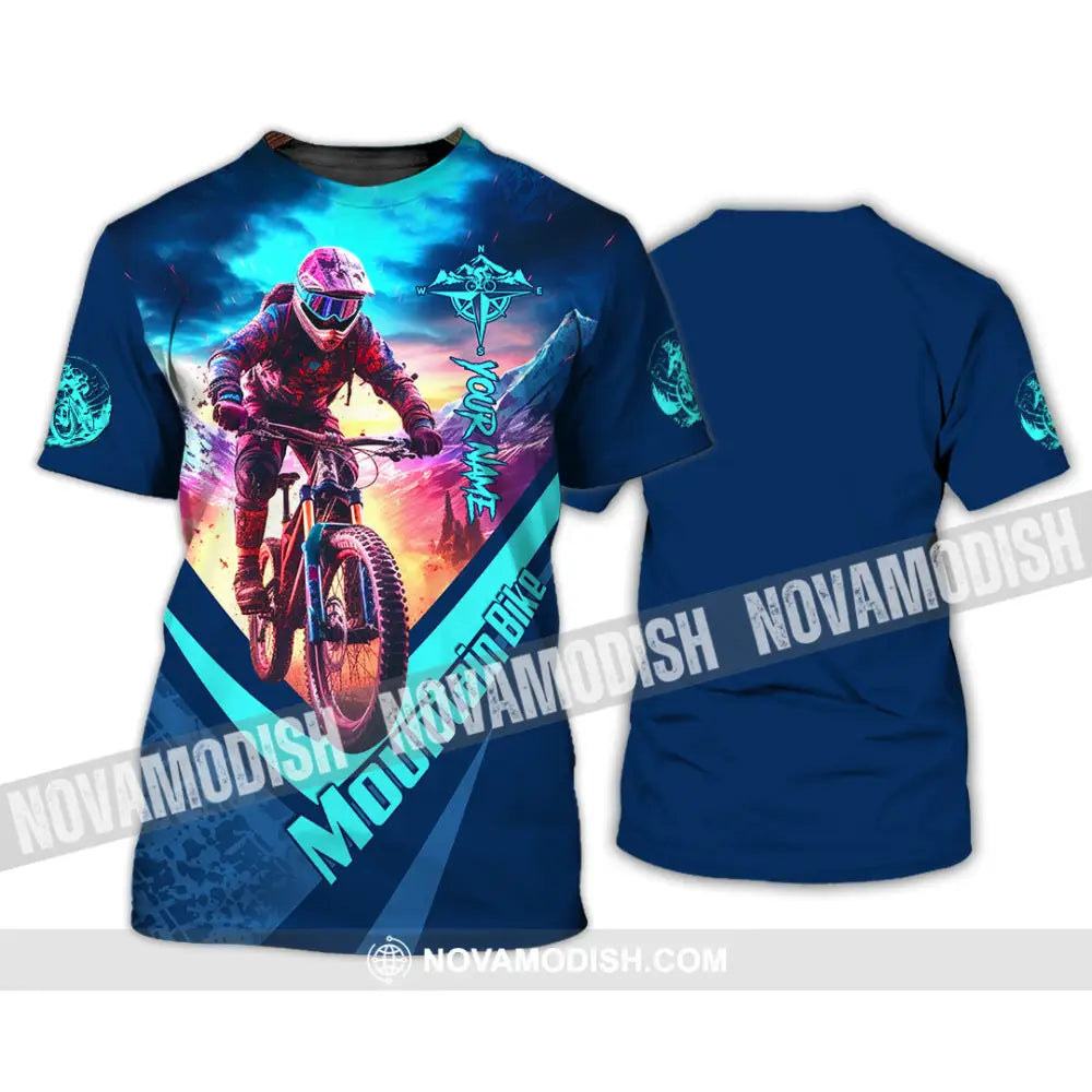 Unisex Shirt - Custom Name Mountain Bike Shirt Mountain Biker T-Shirt / S T-shirt