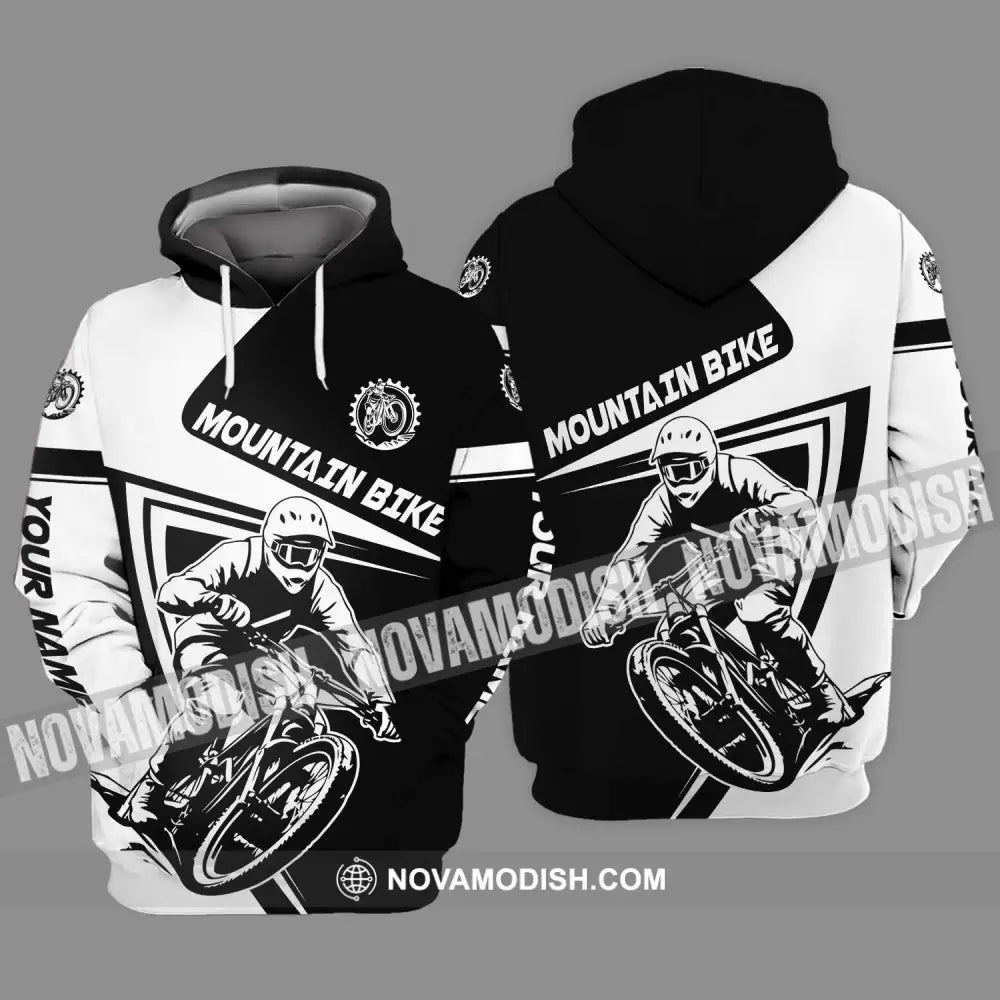 Unisex Shirt - Custom Name Mountain Bike Player Sport Shirt Motobike Hoodie / S T-shirt