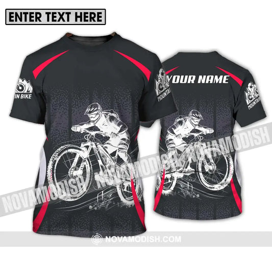 Unisex Shirt - Custom Name Mountain Bike Player Sport Shirt T-Shirt / S T-shirt