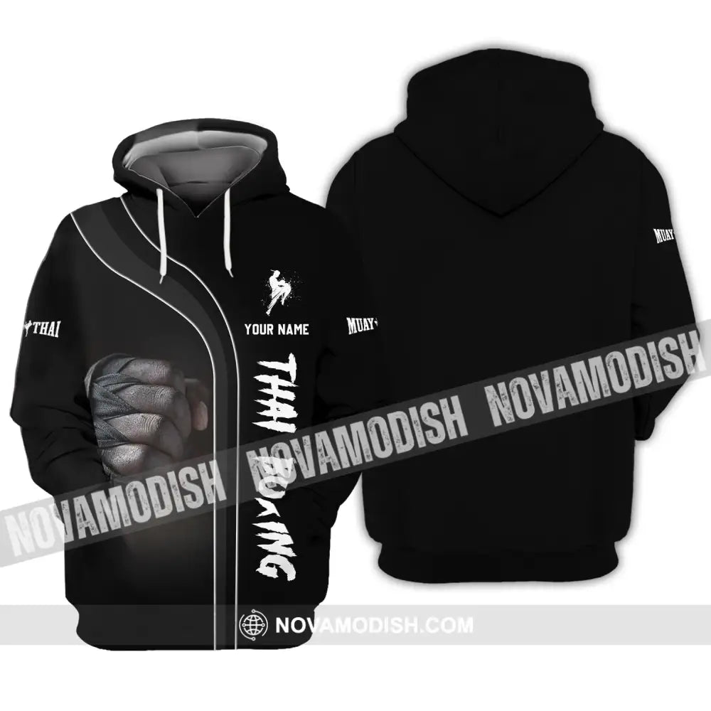 Unisex Shirt - Custom Name Shirt - Muay Thai Thai Boxing Shirt Hoodie / S T-shirt