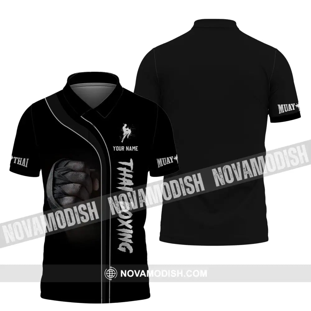 Unisex Shirt - Custom Name Shirt - Muay Thai Thai Boxing Shirt Polo Shirt / S T-shirt