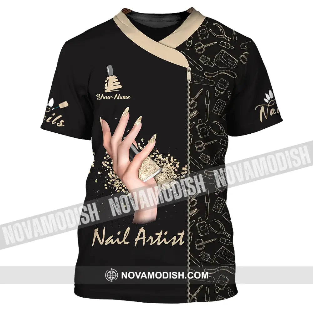 Unisex Shirt - Custom Name Shirt Nail Artist T-Shirt / S T-shirt