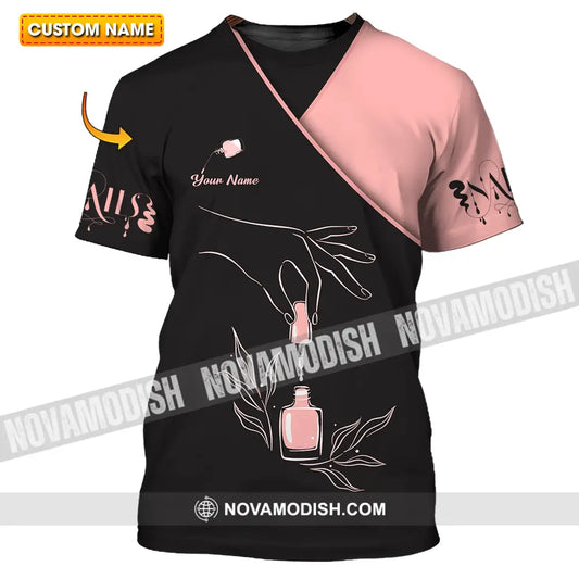 Unisex Shirt - Custom Name Shirt Nails Relax T-shirt