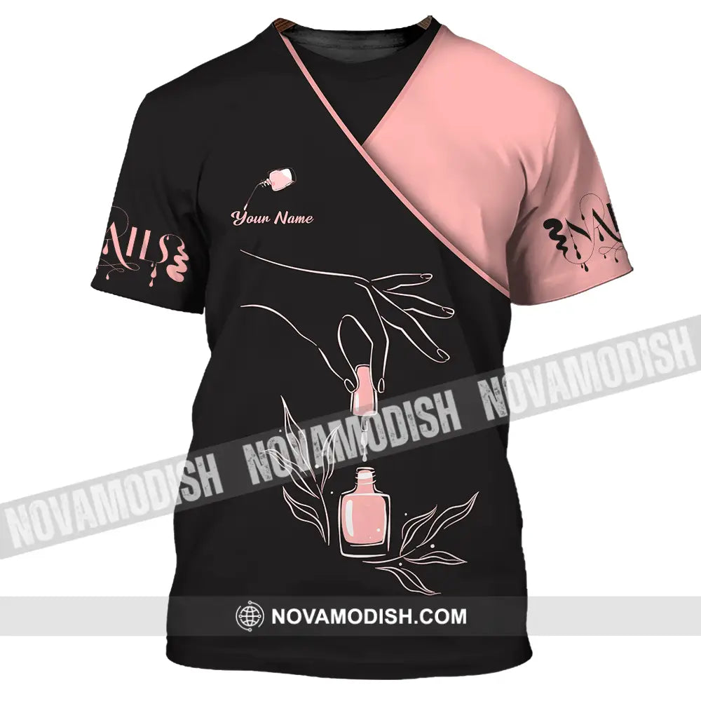 Unisex Shirt - Custom Name Shirt Nails Relax T-Shirt / S T-shirt