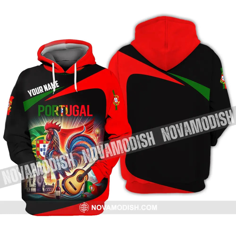 Unisex Shirt - Custom Name National Team Portugal Hoodie / S T-Shirt