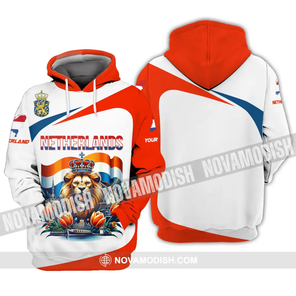Unisex Shirt Custom Name Netherland Lover Polo Long Sleeve Gift Hoodie / S T-Shirt