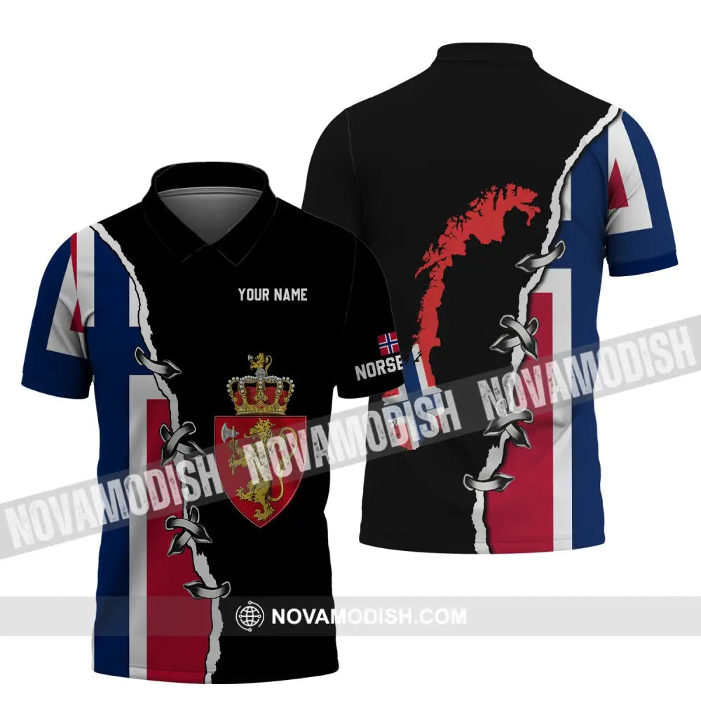 Unisex Shirt - Custom Name Shirt - Norseman Polo Shirt / S T-shirt