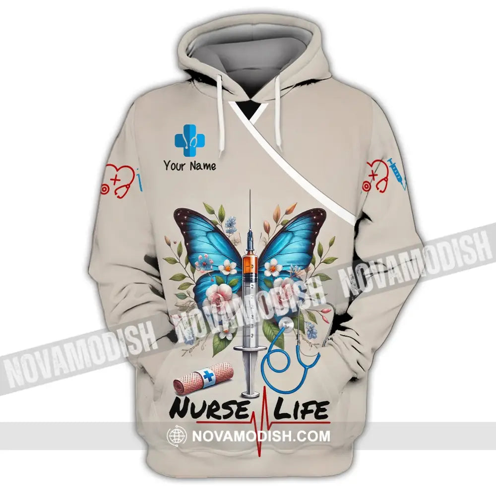 Unisex Shirt - Custom Name Nurse Life Hoodie / S T-Shirt