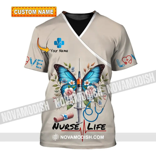 Unisex Shirt - Custom Name Nurse Life T-Shirt