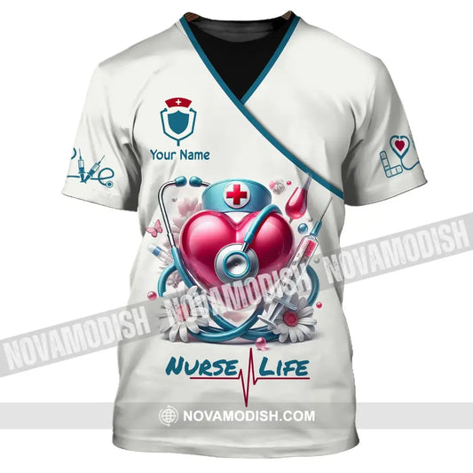 Unisex Shirt - Custom Name Nurse Life T-Shirt / S T-Shirt