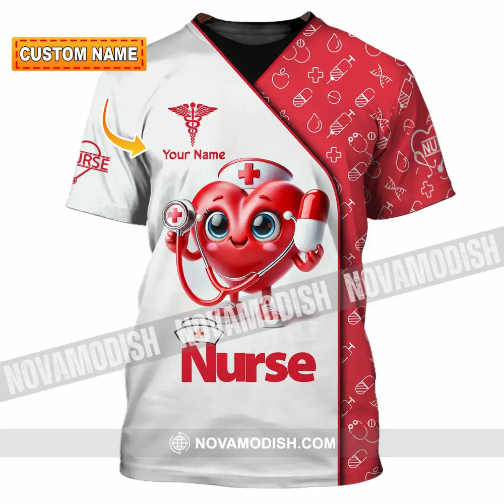 Unisex Shirt Custom Name Nurse T-Shirt T-Shirt