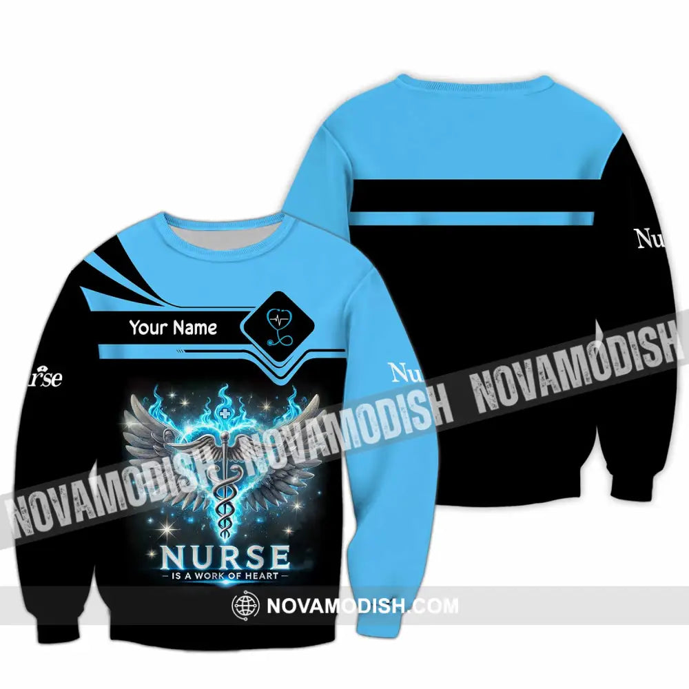 Unisex Shirt Custom Name Nurse T-Shirt Long Sleeve / S T-Shirt