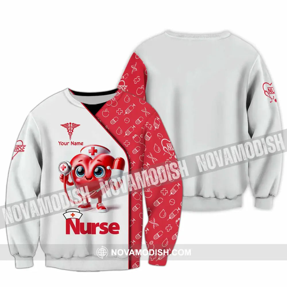 Unisex Shirt Custom Name Nurse T-Shirt Long Sleeve / S T-Shirt