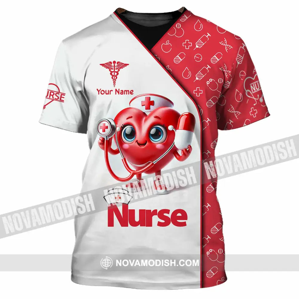 Unisex Shirt Custom Name Nurse T-Shirt / S T-Shirt