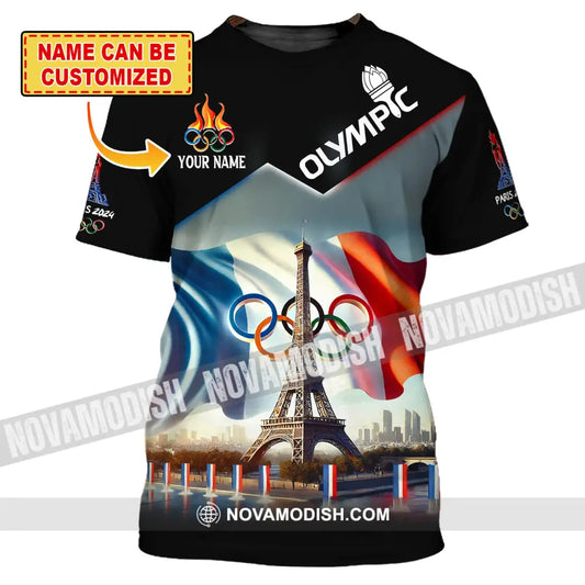 Unisex Shirt Custom Name Olympic T-Shirt Paris 2024 Hoodie Long Sleeve