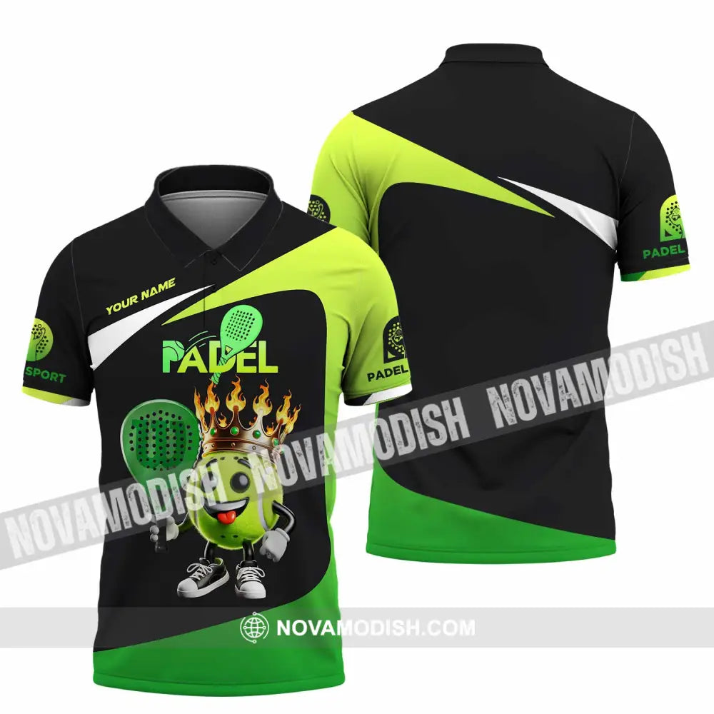 Unisex Shirt Custom Name Padel Polo Long Sleeve / S T-Shirt