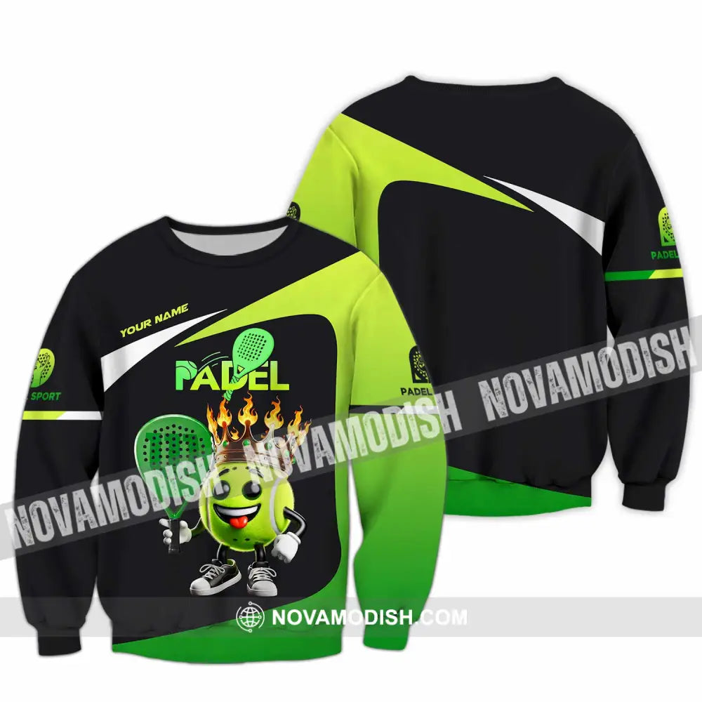 Unisex Shirt Custom Name Padel Polo Long Sleeve / S T-Shirt