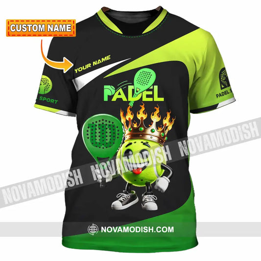 Unisex Shirt Custom Name Padel Polo Long Sleeve T-Shirt