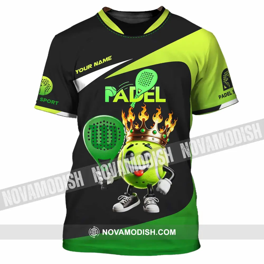 Unisex Shirt Custom Name Padel Polo Long Sleeve T-Shirt / S T-Shirt