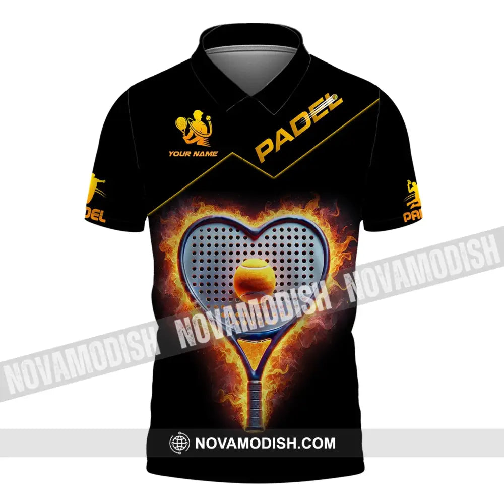 Unisex Shirt - Custom Name Padel Tennis Polo / S T-Shirt